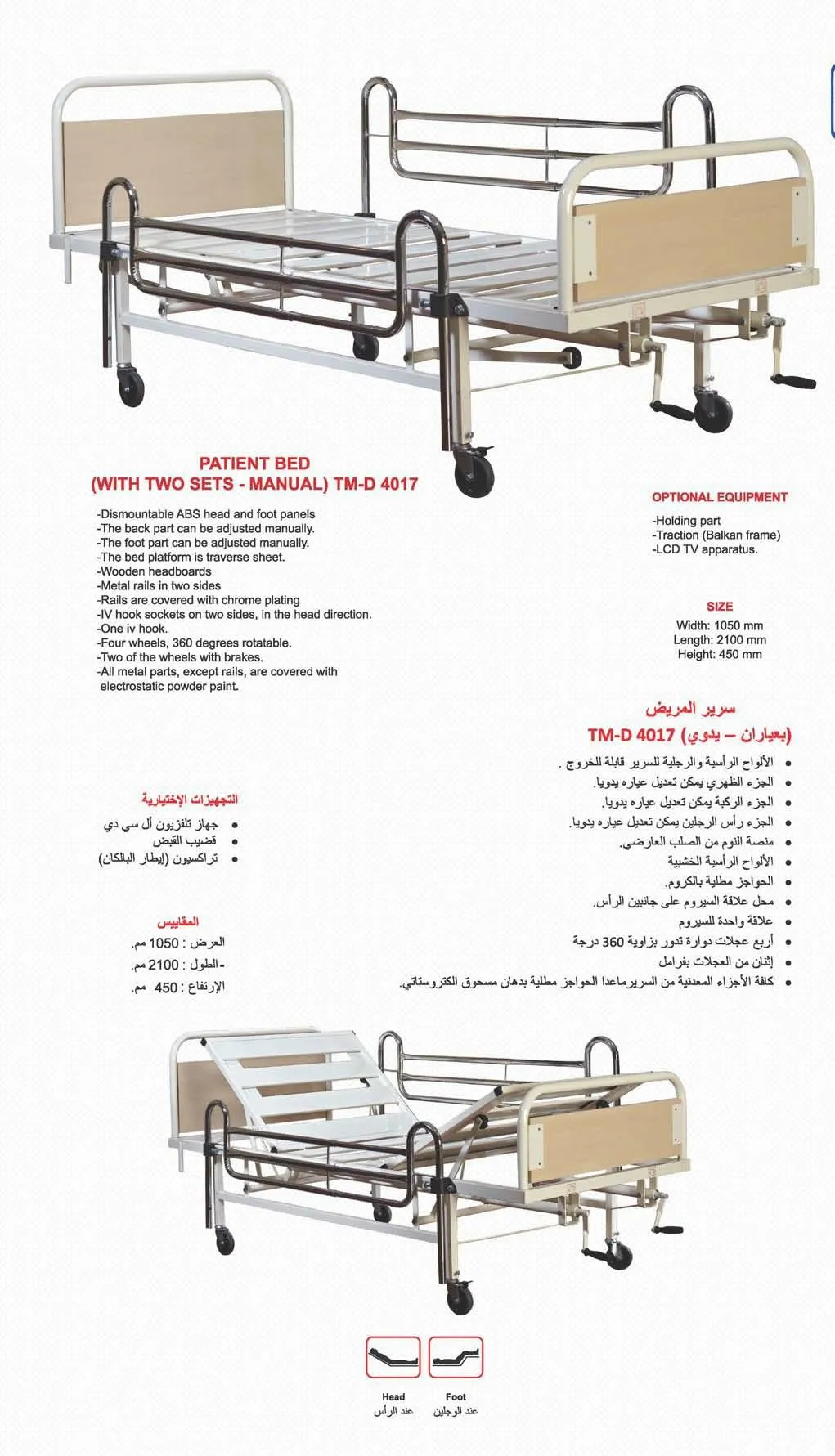 Motorized Adjustable ICU & Hospital Patient Bed Model 14 — Hospital Equipment, Clinical Furniture & Medical Supplies | COIDET & ATC