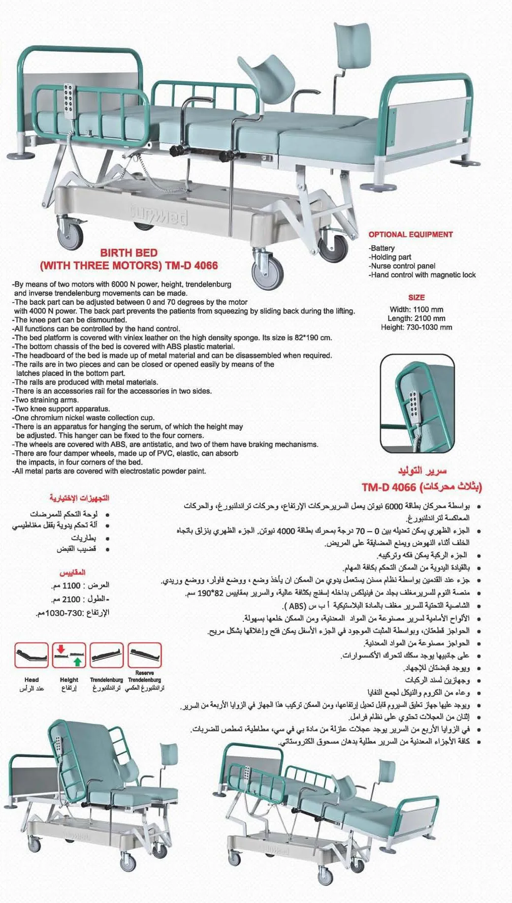 Motorized Adjustable ICU & Hospital Patient Bed Model 20 — Hospital Equipment, Clinical Furniture & Medical Supplies | COIDET & ATC