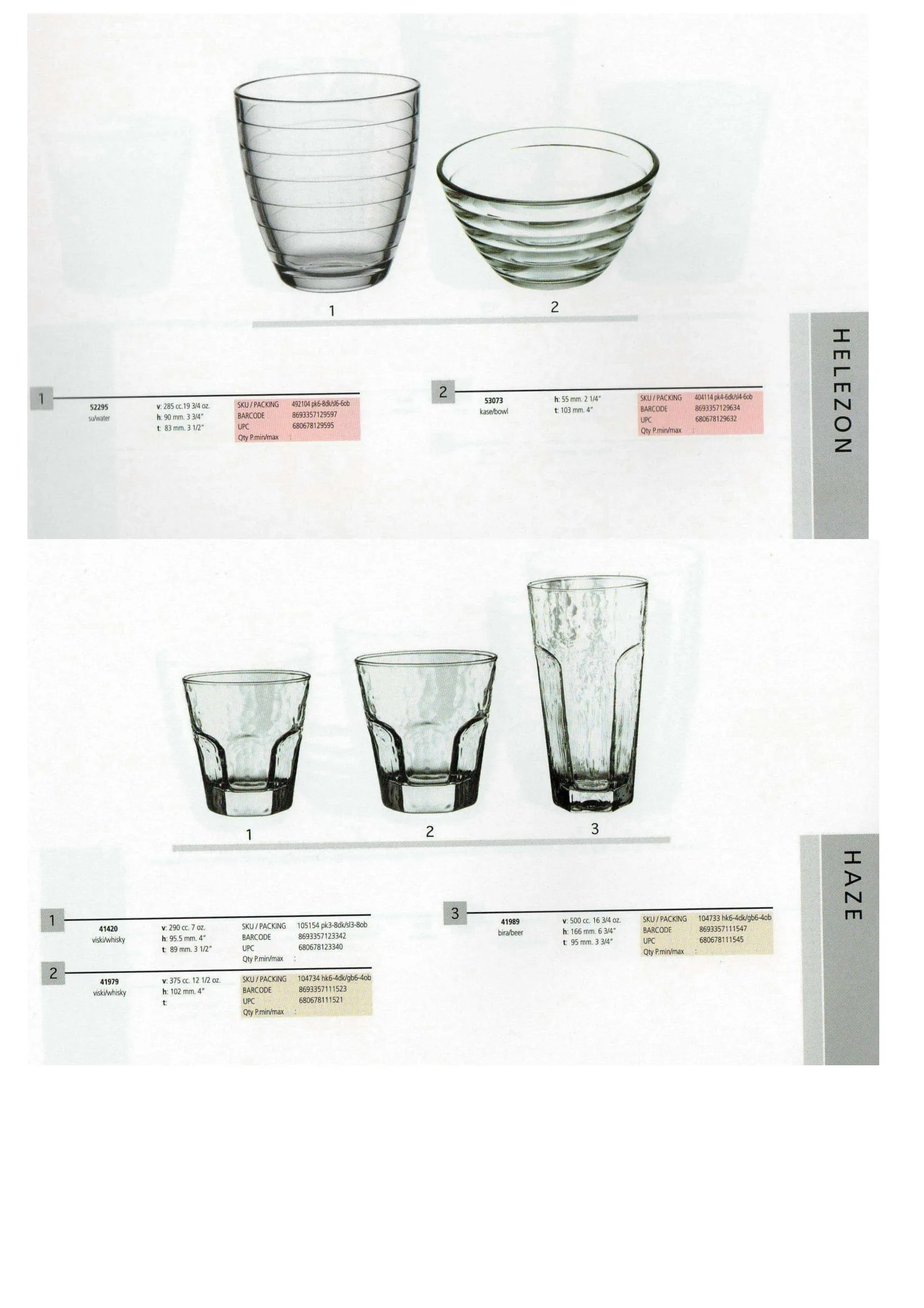 Pasabahce Export Glass Tableware & Glassware Collection Model 3 — Kitchenware, Glassware & Household Plastics | COIDET & ATC