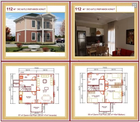 112m² Two-Storey Modular Prefabricated Residential Villa — Prefabricated Houses, Modular Homes & Site Buildings | COIDET & ATC