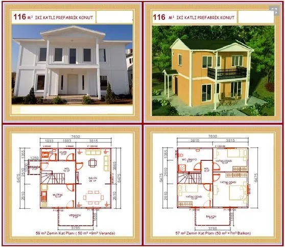 116m² Two-Storey Modular Prefabricated Residential Villa — Prefabricated Houses, Modular Homes & Site Buildings | COIDET & ATC