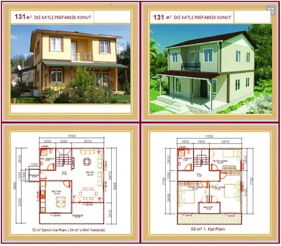 131m² Two-Storey Modular Prefabricated Residential Villa — Prefabricated Houses, Modular Homes & Site Buildings | COIDET & ATC