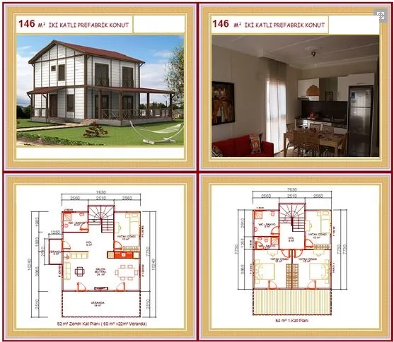 146m² Two-Storey Modular Prefabricated Residential Villa — Prefabricated Houses, Modular Homes & Site Buildings | COIDET & ATC