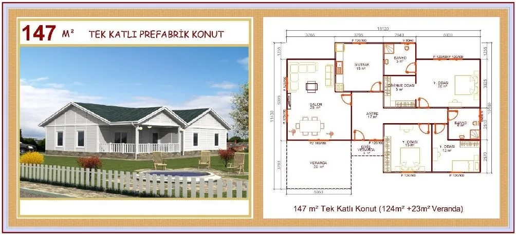 147m² Single-Storey Modular Prefabricated Residential Villa — Prefabricated Houses, Modular Homes & Site Buildings | COIDET & ATC
