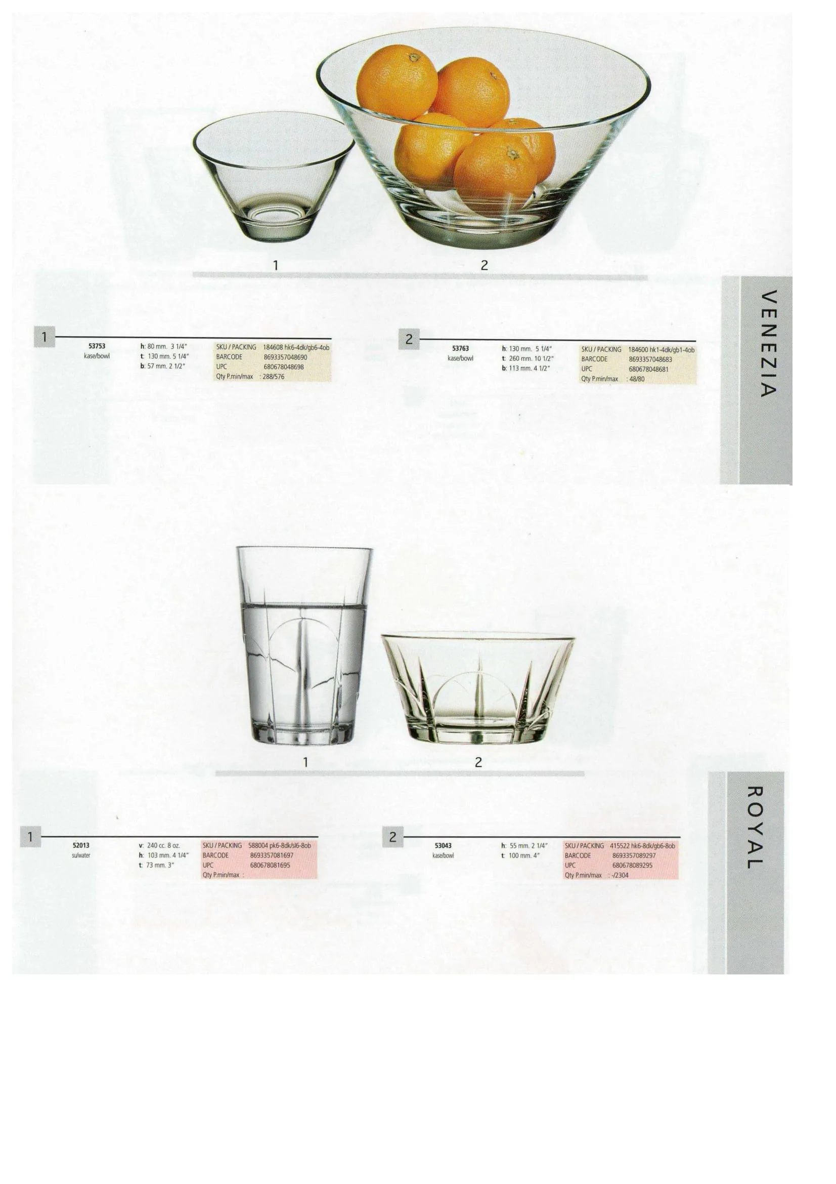 Pasabahce Export Glass Tableware & Glassware Collection Model 55 — Kitchenware, Glassware & Household Plastics | COIDET & ATC