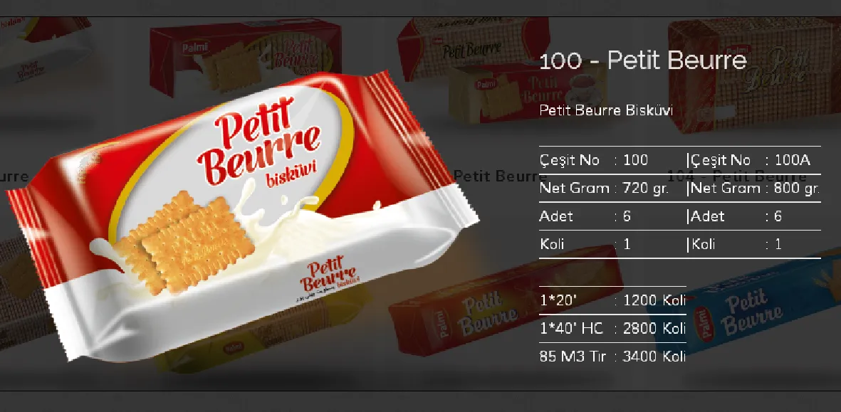 Palmiye Chocolate Coated Biscuits & Wafers Model 110 — Food, Pulses & Fast-Moving Consumer Goods | COIDET & ATC