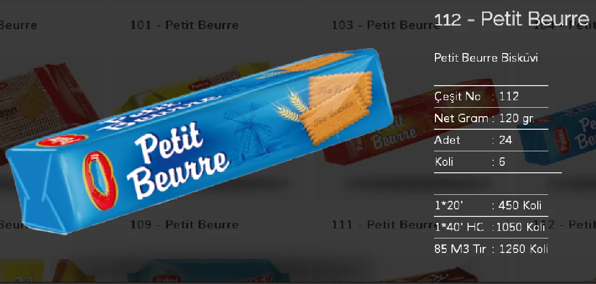 Palmiye Chocolate Coated Biscuits & Wafers Model 153 — Food, Pulses & Fast-Moving Consumer Goods | COIDET & ATC