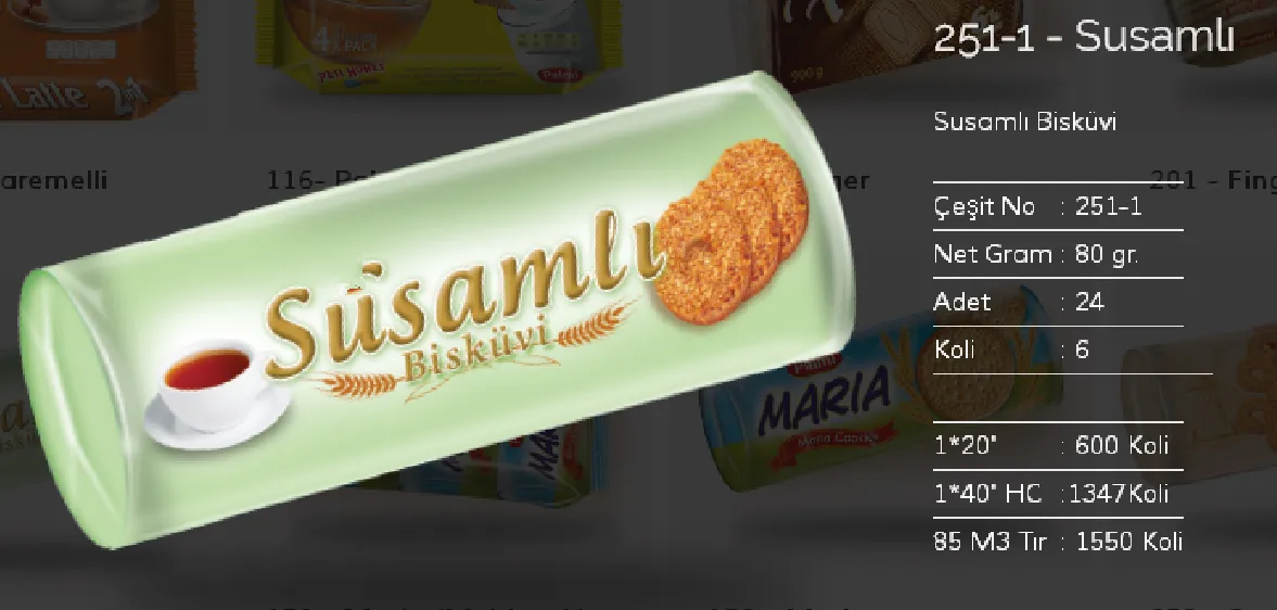 Palmiye Chocolate Coated Biscuits & Wafers Model 140 — Food, Pulses & Fast-Moving Consumer Goods | COIDET & ATC