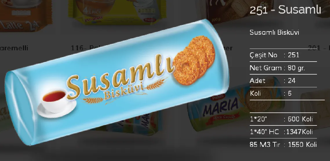 Palmiye Chocolate Coated Biscuits & Wafers Model 84 — Food, Pulses & Fast-Moving Consumer Goods | COIDET & ATC
