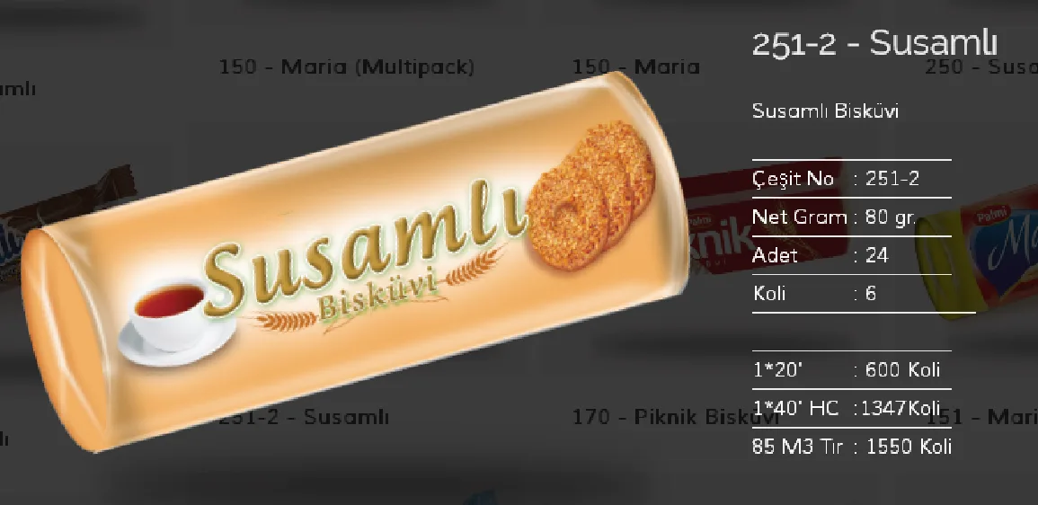 Palmiye Chocolate Coated Biscuits & Wafers Model 5 — Food, Pulses & Fast-Moving Consumer Goods | COIDET & ATC
