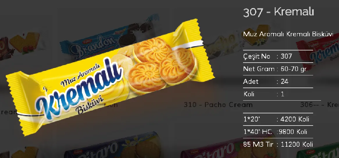 Palmiye Chocolate Coated Biscuits & Wafers Model 60 — Food, Pulses & Fast-Moving Consumer Goods | COIDET & ATC