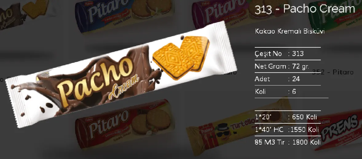Palmiye Chocolate Coated Biscuits & Wafers Model 92 — Food, Pulses & Fast-Moving Consumer Goods | COIDET & ATC