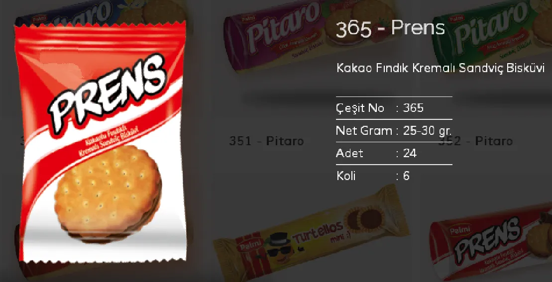 Palmiye Chocolate Coated Biscuits & Wafers Model 52 — Food, Pulses & Fast-Moving Consumer Goods | COIDET & ATC