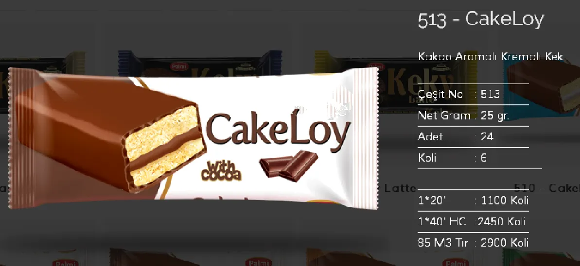 Palmiye Chocolate Coated Biscuits & Wafers Model 144 — Food, Pulses & Fast-Moving Consumer Goods | COIDET & ATC