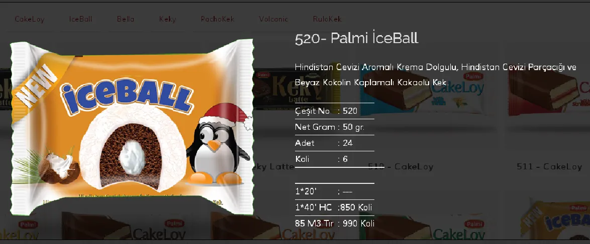 Palmiye Chocolate Coated Biscuits & Wafers Model 152 — Food, Pulses & Fast-Moving Consumer Goods | COIDET & ATC