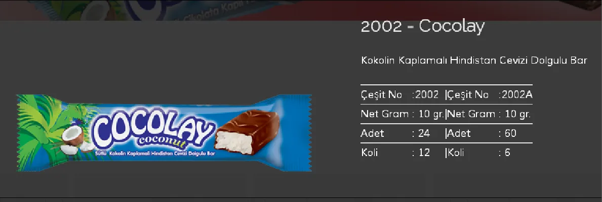 Palmiye Chocolate Coated Biscuits & Wafers Model 141 — Food, Pulses & Fast-Moving Consumer Goods | COIDET & ATC