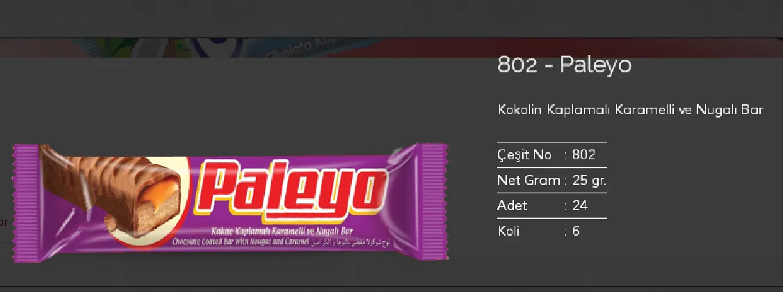 Palmiye Chocolate Coated Biscuits & Wafers Model 33 — Food, Pulses & Fast-Moving Consumer Goods | COIDET & ATC