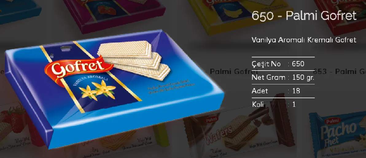 Palmiye Chocolate Coated Biscuits & Wafers Model 43 — Food, Pulses & Fast-Moving Consumer Goods | COIDET & ATC