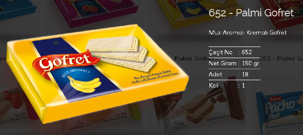 Palmiye Chocolate Coated Biscuits & Wafers Model 89 — Food, Pulses & Fast-Moving Consumer Goods | COIDET & ATC