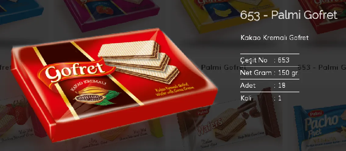 Palmiye Chocolate Coated Biscuits & Wafers Model 63 — Food, Pulses & Fast-Moving Consumer Goods | COIDET & ATC