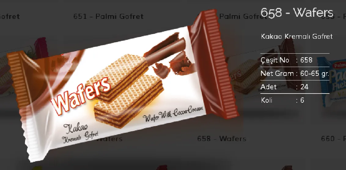 Palmiye Chocolate Coated Biscuits & Wafers Model 39 — Food, Pulses & Fast-Moving Consumer Goods | COIDET & ATC