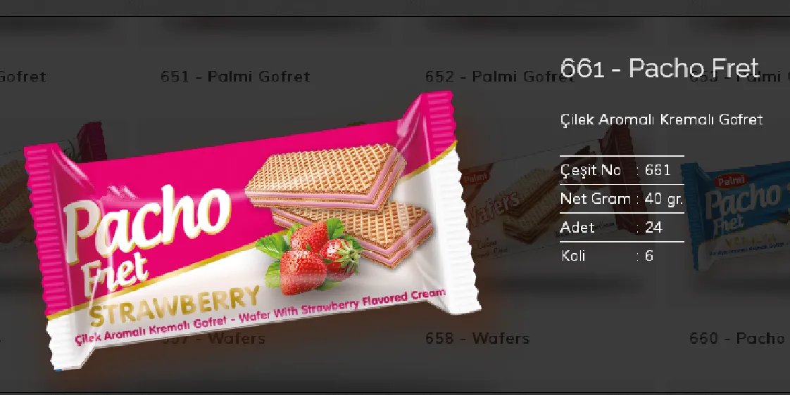 Palmiye Chocolate Coated Biscuits & Wafers Model 87 — Food, Pulses & Fast-Moving Consumer Goods | COIDET & ATC