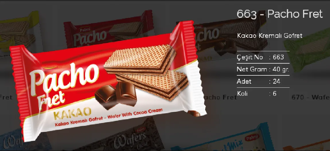 Palmiye Chocolate Coated Biscuits & Wafers Model 56 — Food, Pulses & Fast-Moving Consumer Goods | COIDET & ATC