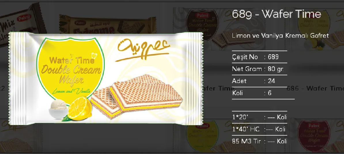Palmiye Chocolate Coated Biscuits & Wafers Model 29 — Food, Pulses & Fast-Moving Consumer Goods | COIDET & ATC