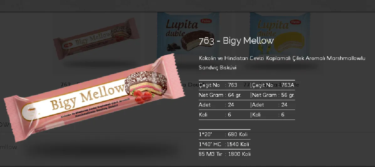 Palmiye Chocolate Coated Biscuits & Wafers Model 46 — Food, Pulses & Fast-Moving Consumer Goods | COIDET & ATC