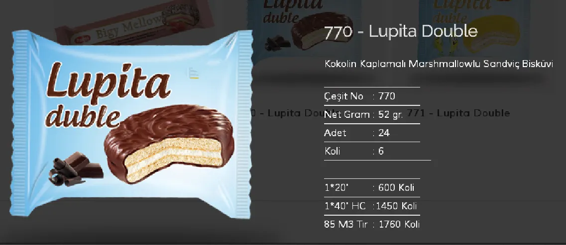 Palmiye Chocolate Coated Biscuits & Wafers Model 103 — Food, Pulses & Fast-Moving Consumer Goods | COIDET & ATC