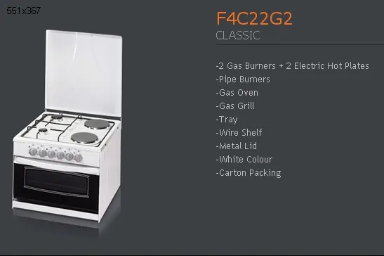 4-Burner Gas Freestanding Cooker & Grill (LPG/Natural Gas) Model 86 — Major Appliances, Refrigeration & Consumer Electronics | COIDET & ATC