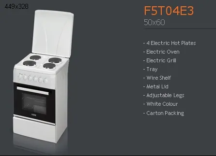 4-Burner Gas Freestanding Cooker & Grill (LPG/Natural Gas) Model 138 — Major Appliances, Refrigeration & Consumer Electronics | COIDET & ATC