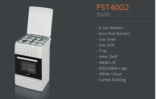 4-Burner Gas Freestanding Cooker & Grill (LPG/Natural Gas) Model 173 — Major Appliances, Refrigeration & Consumer Electronics | COIDET & ATC