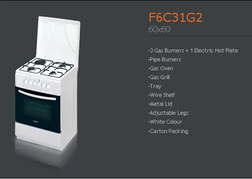 4-Burner Gas Freestanding Cooker & Grill (LPG/Natural Gas) Model 98 — Major Appliances, Refrigeration & Consumer Electronics | COIDET & ATC