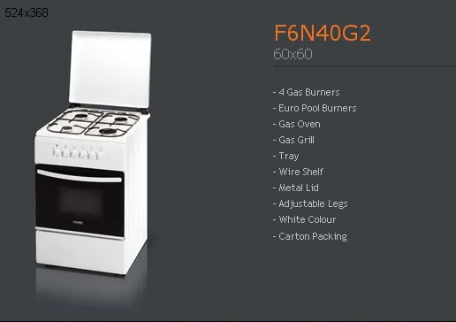 4-Burner Gas Freestanding Cooker & Grill (LPG/Natural Gas) Model 78 — Major Appliances, Refrigeration & Consumer Electronics | COIDET & ATC