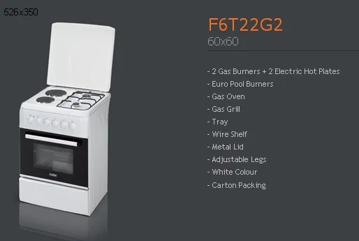 4-Burner Gas Freestanding Cooker & Grill (LPG/Natural Gas) Model 17 — Major Appliances, Refrigeration & Consumer Electronics | COIDET & ATC