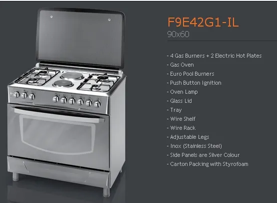 4-Burner Gas Freestanding Cooker & Grill (LPG/Natural Gas) Model 157 — Major Appliances, Refrigeration & Consumer Electronics | COIDET & ATC