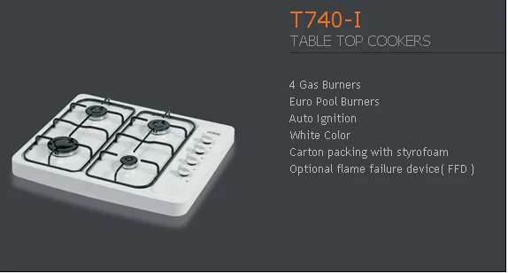 4-Burner Gas Freestanding Cooker & Grill (LPG/Natural Gas) Model 181 — Major Appliances, Refrigeration & Consumer Electronics | COIDET & ATC