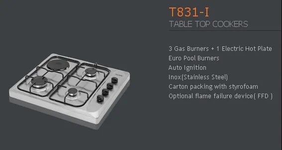 4-Burner Gas Freestanding Cooker & Grill (LPG/Natural Gas) Model 87 — Major Appliances, Refrigeration & Consumer Electronics | COIDET & ATC