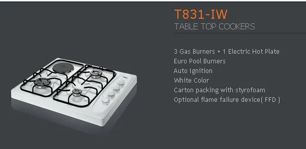 4-Burner Gas Freestanding Cooker & Grill (LPG/Natural Gas) Model 99 — Major Appliances, Refrigeration & Consumer Electronics | COIDET & ATC
