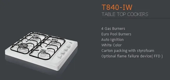 4-Burner Gas Freestanding Cooker & Grill (LPG/Natural Gas) Model 19 — Major Appliances, Refrigeration & Consumer Electronics | COIDET & ATC
