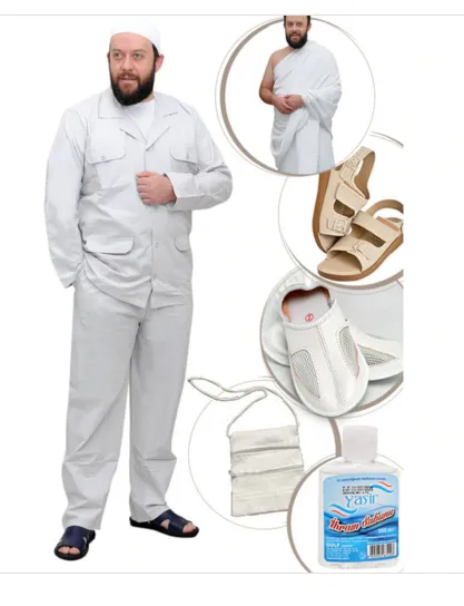 Hajj & Umrah Pilgrimage Apparel / Cotton Ihram & Abaya Set Model 14 — Women's Fashion, Evening Gowns, Modest Wear & Hajj Clothing | COIDET & ATC