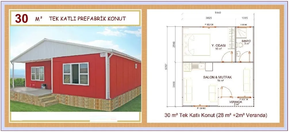 30m² Single-Storey Modular Prefabricated Residential Villa — Prefabricated Houses, Modular Homes & Site Buildings | COIDET & ATC