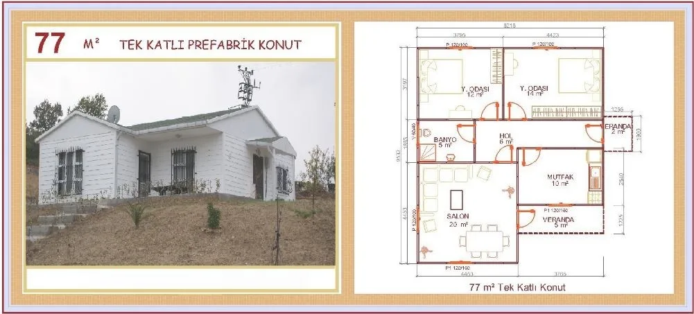 77m² Single-Storey Modular Prefabricated Residential Villa — Prefabricated Houses, Modular Homes & Site Buildings | COIDET & ATC