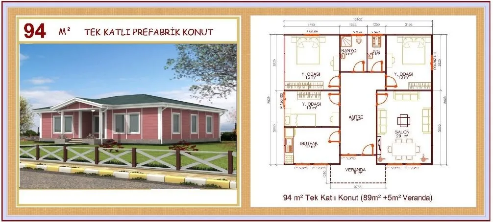 94m² Single-Storey Modular Prefabricated Residential Villa — Prefabricated Houses, Modular Homes & Site Buildings | COIDET & ATC