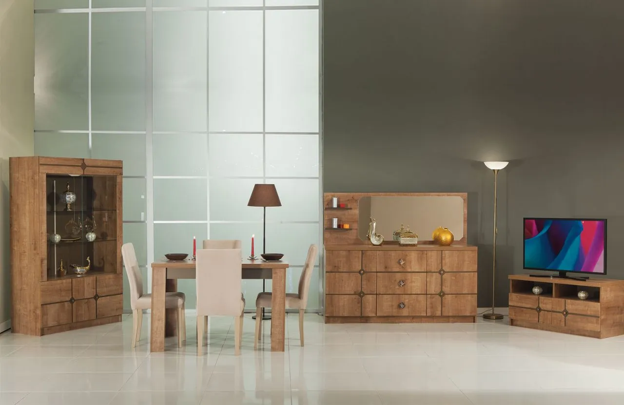 Allegra Solid Wood Dining Room & Extendable Table Set — Furniture, Bedroom Suites, Sofa Sets & Carpets | COIDET & ATC