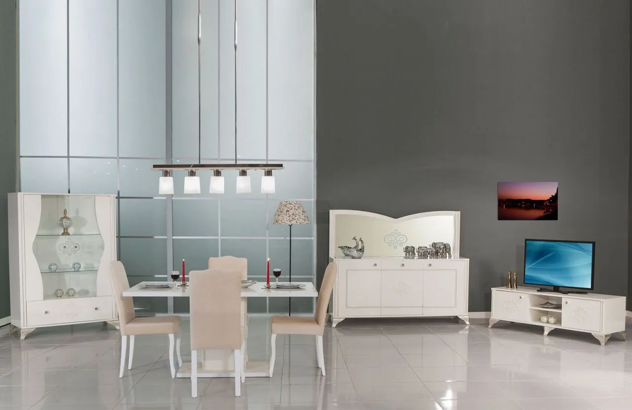 Alyans Solid Wood Dining Room & Extendable Table Set — Furniture, Bedroom Suites, Sofa Sets & Carpets | COIDET & ATC