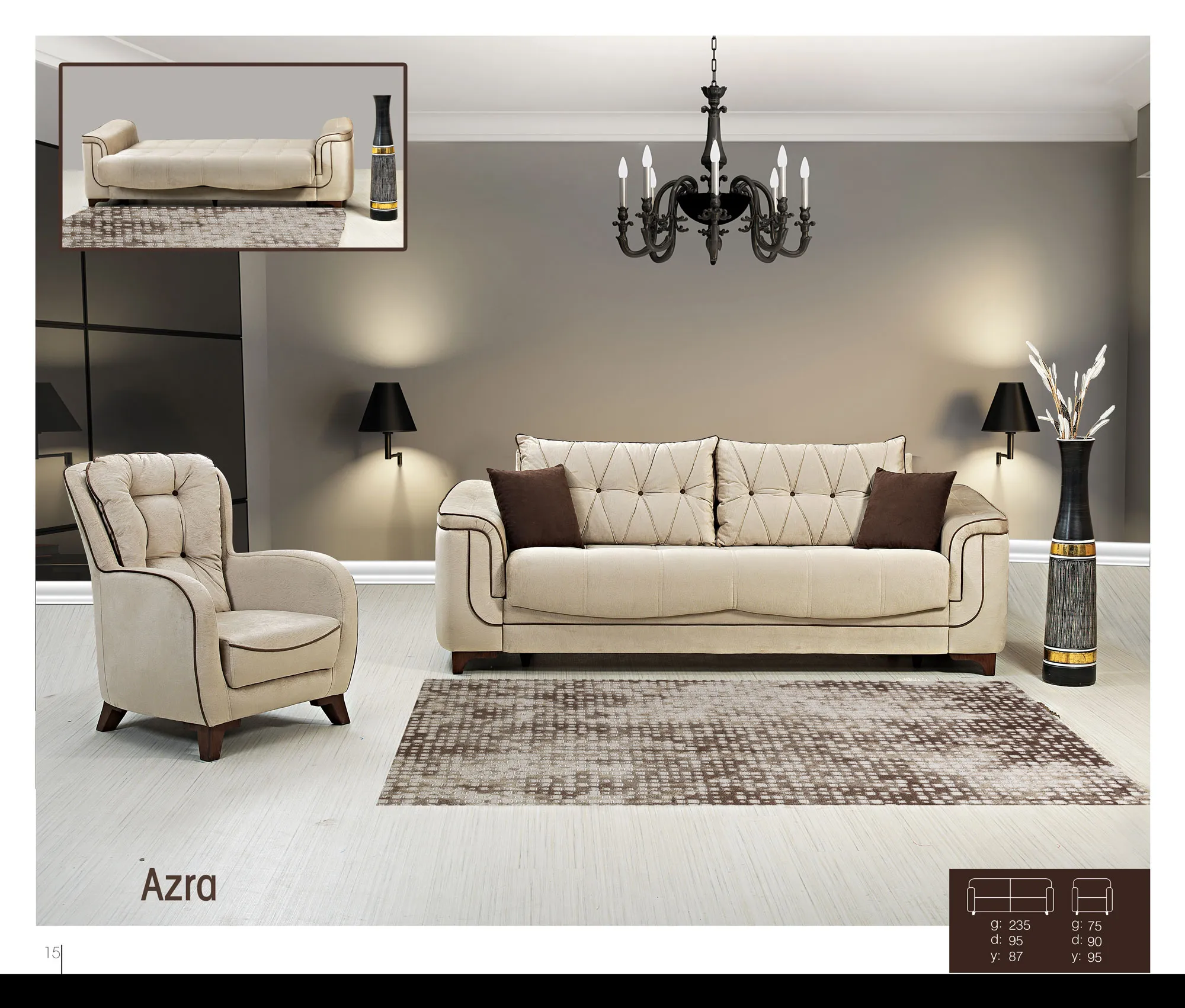 Inegol & Kayseri Luxury Furniture Collection Model 94 — Furniture, Bedroom Suites, Sofa Sets & Carpets | COIDET & ATC