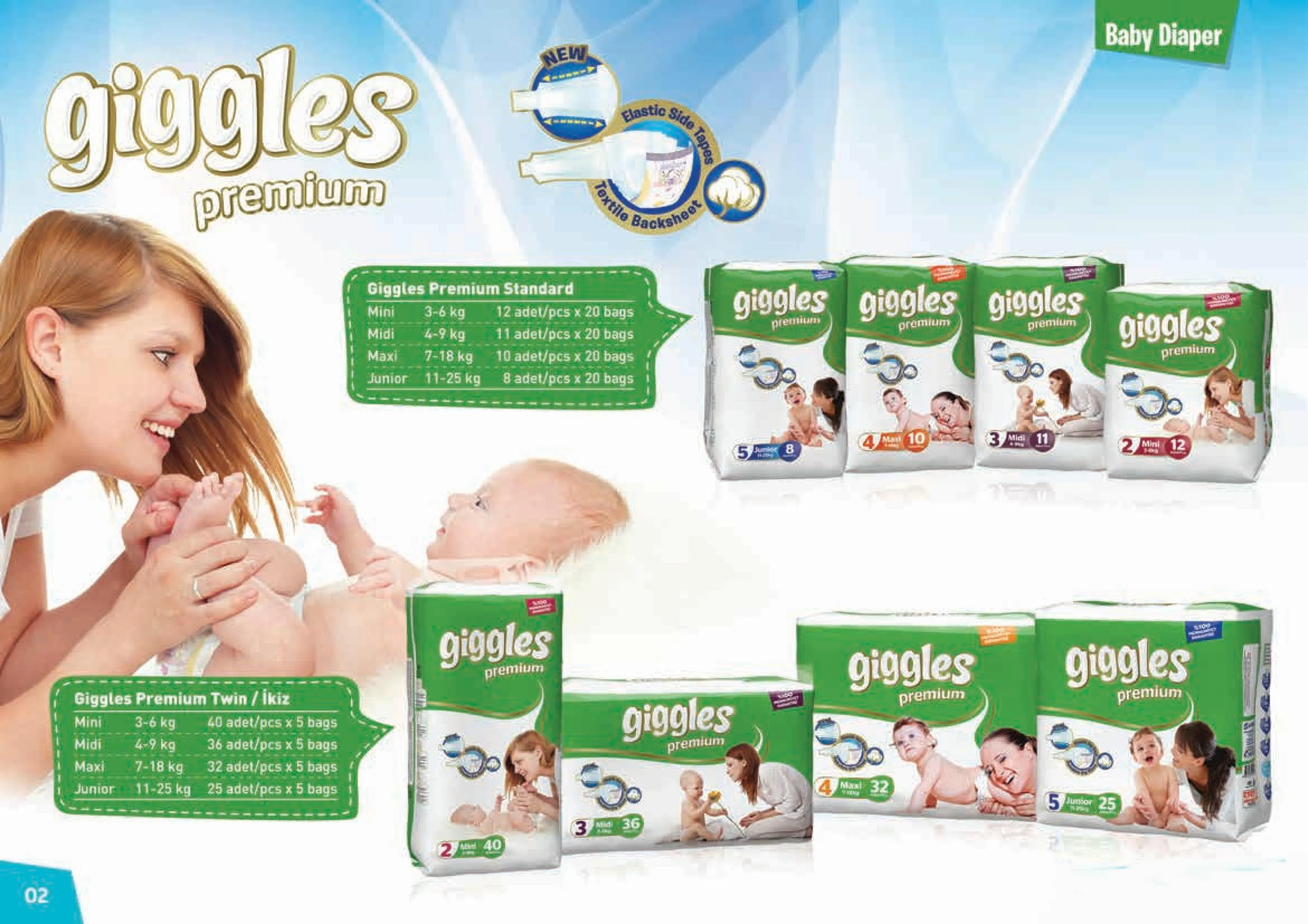 Ultra Absorbent Breathable Baby Diapers Export Pack Model 9 — Cleaning Products, Baby Diapers & Personal Care | COIDET & ATC