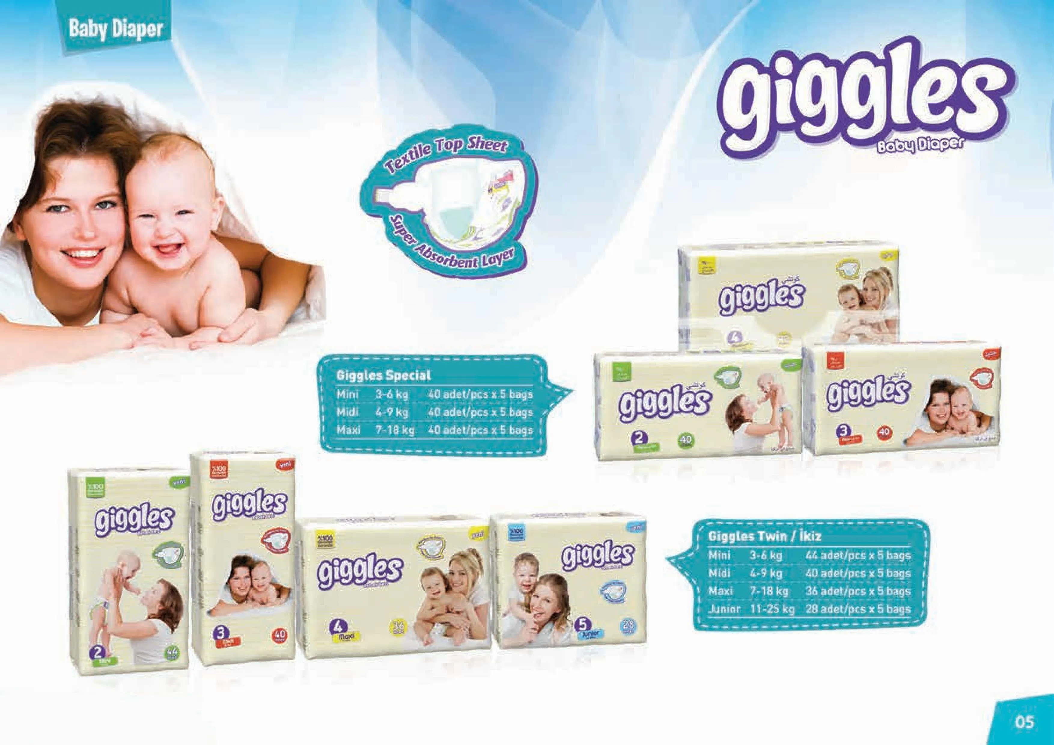Ultra Absorbent Breathable Baby Diapers Export Pack Model 7 — Cleaning Products, Baby Diapers & Personal Care | COIDET & ATC